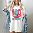 100 Days Of School Baseball Drip 100th Day Of School Women's Comfort Colors T-Shirt Ivory
