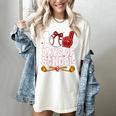 100 Days Of School Cute Bow Baseball Boy Girl Teacher Women's Comfort Colors T-Shirt Ivory