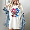 2026 American Flag Baseball Ice Cream Drip Bats Boys Women's Comfort Colors T-Shirt Ivory 2026 American Flag Baseball Ice Cream Drip Bats Boys Women's Comfort Colors T-Shirt Ivory