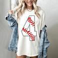 4 Laces 4th Birthday Boy Four Years Baseball Mom T-Shirt Women's Comfort Colors T-Shirt Ivory
