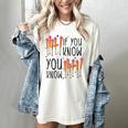 6 7 If You Know You Know Baseball Ice Cream Dip Women's Comfort Colors T-Shirt Ivory