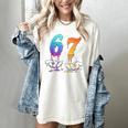 6 7 Six Seven Meme Hands Ice Cream Baseball Drip Boy Girl Women's Comfort Colors T-Shirt Ivory 6 7 Six Seven Meme Hands Ice Cream Baseball Drip Boy Girl Women's Comfort Colors T-Shirt Ivory