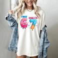 I Was 6 Now I'm 7 Birthday Baseball Drip For Boys Kid Women's Comfort Colors T-Shirt Ivory
