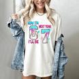 Now Im 6 Next Year I'Ll Be 7 Baseball Ice Cream Drip 67 Meme Women's Comfort Colors T-Shirt Ivory