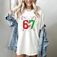 67 Baseball Christmas Candy Cane Snowflake Holiday Sports Women's Comfort Colors T-Shirt Ivory 67 Baseball Christmas Candy Cane Snowflake Holiday Sports Women's Comfort Colors T-Shirt Ivory