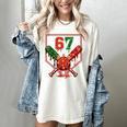 67 Baseball Drip Christmas Meme Six Seven Gen Alpha Slang Women's Comfort Colors T-Shirt Ivory