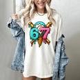 67 Baseball Ice Cream Drip Kids Women's Comfort Colors T-Shirt Ivory 67 Baseball Ice Cream Drip Kids Women's Comfort Colors T-Shirt Ivory
