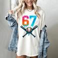 67 Baseball Meme Cool Drip Number 67 Player Or 67th Birthday Women's Comfort Colors T-Shirt Ivory 67 Baseball Meme Cool Drip Number 67 Player Or 67th Birthday Women's Comfort Colors T-Shirt Ivory