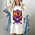 67 Meme Trendy Baseball Number 67 Player Six Seven Women's Comfort Colors T-Shirt Ivory