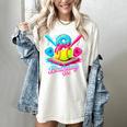 8th Birthday Baseball Ice Cream Drip 8 Years Old Girls B-Day Women's Comfort Colors T-Shirt Ivory