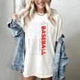 American Flag Baseball Team Baseball Player Baseball Women's Comfort Colors T-Shirt Ivory
