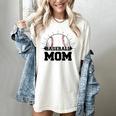American Flag Patriotic Game Day Baseball Mom Women's Comfort Colors T-Shirt Ivory