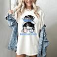 Argentina Baseball Mom Messy Bun Women's Comfort Colors T-Shirt Ivory Argentina Baseball Mom Messy Bun Women's Comfort Colors T-Shirt Ivory