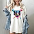Baseball 10 Year Old Boy Ice Cream Drip 10th Birthday Player Women's Comfort Colors T-Shirt Ivory Baseball 10 Year Old Boy Ice Cream Drip 10th Birthday Player Women's Comfort Colors T-Shirt Ivory