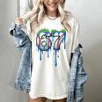 Baseball 67 Six Seven Gen Alpha Meme Blue Drip Boys Women's Comfort Colors T-Shirt Ivory Baseball 67 Six Seven Gen Alpha Meme Blue Drip Boys Women's Comfort Colors T-Shirt Ivory