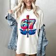 Baseball Bat Hands Drip 67 Six Seven Gen Alpha Slang Meme Women's Comfort Colors T-Shirt Ivory