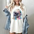 Baseball Catcher Mask Ice Cream Dripping Baseball Boys Women's Comfort Colors T-Shirt Ivory