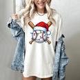 Baseball Christmas Lights Santa Christmas Baseball Player Women's Comfort Colors T-Shirt Ivory Baseball Christmas Lights Santa Christmas Baseball Player Women's Comfort Colors T-Shirt Ivory