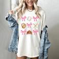 Baseball Coquette Bow Baseball Mama Baseball Mom Premium Women's Comfort Colors T-Shirt Ivory