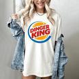 Baseball Dinger King Logo For Home Run Players And Fan Women's Comfort Colors T-Shirt Ivory