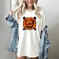 Baseball Drip Angry Lava Slime Ball Graphic Women's Comfort Colors T-Shirt Ivory