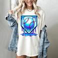 Baseball Drip Ice Cream Blue Glow Melt Ball Graphic Women's Comfort Colors T-Shirt Ivory Baseball Drip Ice Cream Blue Glow Melt Ball Graphic Women's Comfort Colors T-Shirt Ivory