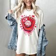 Baseball Drip Ice Cream Sprinkles Valentines Day Baseball Women's Comfort Colors T-Shirt Ivory