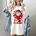 Baseball Drip Icecream Heart Red Valentine Day Boys Kids Women's Comfort Colors T-Shirt Ivory