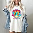 Baseball Drip Jersey Number 77 For Players & 77th Birthday Women's Comfort Colors T-Shirt Ivory Baseball Drip Jersey Number 77 For Players & 77th Birthday Women's Comfort Colors T-Shirt Ivory