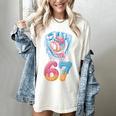 Baseball Drip Number 67 Player 67th Birthday Ice Cream 67 Women's Comfort Colors T-Shirt Ivory Baseball Drip Number 67 Player 67th Birthday Ice Cream 67 Women's Comfort Colors T-Shirt Ivory