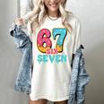 Baseball Drip Number 67 Player Trendy 6 7 Meme Women's Comfort Colors T-Shirt Ivory