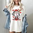 Baseball Drip Valentine Boys Women Men Hearts Sport Love Women's Comfort Colors T-Shirt Ivory Baseball Drip Valentine Boys Women Men Hearts Sport Love Women's Comfort Colors T-Shirt Ivory