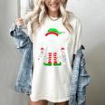 The Baseball Elf Christmas Sport Lovers Xmas Elf Women's Comfort Colors T-Shirt Ivory