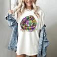 Baseball Glove Ice Cream Mardi Gras Dripping Boys Youth Kids Women's Comfort Colors T-Shirt Ivory Baseball Glove Ice Cream Mardi Gras Dripping Boys Youth Kids Women's Comfort Colors T-Shirt Ivory