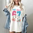 Baseball Ice Cream I Was 6 Now I'm 7 67 Birthday Boy Women's Comfort Colors T-Shirt Ivory