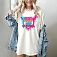 Baseball Ice Cream Drip 100 Days Of School Boys Girls 100th Women's Comfort Colors T-Shirt Ivory Baseball Ice Cream Drip 100 Days Of School Boys Girls 100th Women's Comfort Colors T-Shirt Ivory
