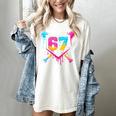Baseball Ice Cream Drip 67 Meme Six Seven 67th Birthday Women's Comfort Colors T-Shirt Ivory Baseball Ice Cream Drip 67 Meme Six Seven 67th Birthday Women's Comfort Colors T-Shirt Ivory