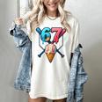 Baseball Ice Cream Drip 67 Six Seven Gen Alpha Slang Meme Women's Comfort Colors T-Shirt Ivory Baseball Ice Cream Drip 67 Six Seven Gen Alpha Slang Meme Women's Comfort Colors T-Shirt Ivory