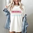 Baseball Layered Text Team Player Coach Youth Women's Comfort Colors T-Shirt Ivory
