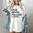 Baseball Lead Never Follow Leaders Team Captain Leadership Premium Tri-Blend Women's Comfort Colors T-Shirt Ivory