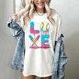 Baseball Love Drip Ice Cream Colorful Baseball Women's Comfort Colors T-Shirt Ivory Baseball Love Drip Ice Cream Colorful Baseball Women's Comfort Colors T-Shirt Ivory