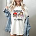 Baseball Mama Baseball Mom Cute T-Ball Mom Ballpark Mom Women's Comfort Colors T-Shirt Ivory