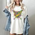Baseball Mardi Gras Home Plate Ice Cream Drip Carnival Mask Women's Comfort Colors T-Shirt Ivory Baseball Mardi Gras Home Plate Ice Cream Drip Carnival Mask Women's Comfort Colors T-Shirt Ivory