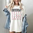 Baseball Mom Alphabet Women's Comfort Colors T-Shirt Ivory Baseball Mom Alphabet Women's Comfort Colors T-Shirt Ivory