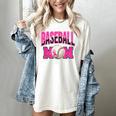 BASEBALL MOM BREAST CANCER RIBBON PINK SPORTS MOM Women's Comfort Colors T-Shirt Ivory BASEBALL MOM BREAST CANCER RIBBON PINK SPORTS MOM Women's Comfort Colors T-Shirt Ivory