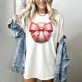 Baseball Mom Coquette Pink Bow Baseball Mom Women's Comfort Colors T-Shirt Ivory Baseball Mom Coquette Pink Bow Baseball Mom Women's Comfort Colors T-Shirt Ivory