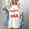 In My Baseball Mom Era Cute Groovy Baseball Women's Comfort Colors T-Shirt Ivory