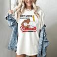 Baseball Mom Hot Mess Always Stressed Baseball Mama Women's Comfort Colors T-Shirt Ivory Baseball Mom Hot Mess Always Stressed Baseball Mama Women's Comfort Colors T-Shirt Ivory