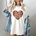 Baseball Mom Leopard Heart Valentine Day Mother Day Women's Comfort Colors T-Shirt Ivory Baseball Mom Leopard Heart Valentine Day Mother Day Women's Comfort Colors T-Shirt Ivory