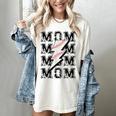 Baseball MOM Lightning Bolt Tshirt Retro Women's Comfort Colors T-Shirt Ivory